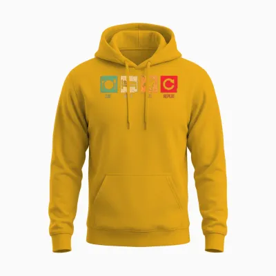 Horse Racing Unisex Hoodie - Gold