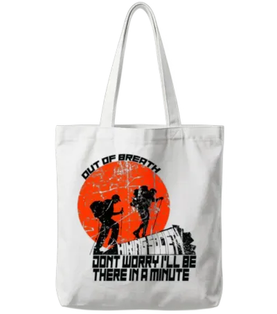 Hiking Society Tote Bags - White