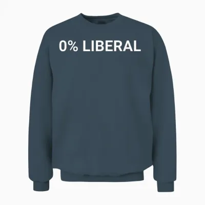 0 Percent Liberal 0% Unisex Sweatshirt - Dark Heather