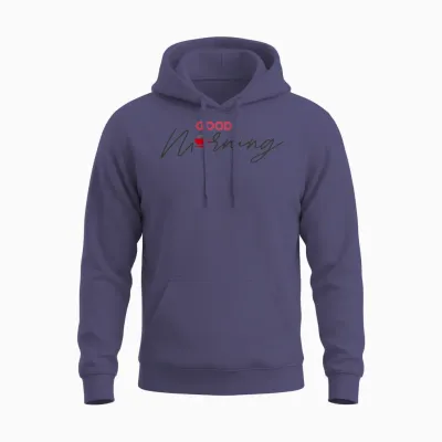 Good Morning Unisex Hoodie - Heather Sport Dark Navy
