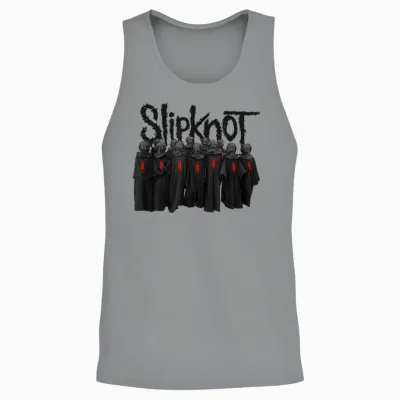 Slipknot Choir Symbol Music Band Back T-Shirt, Black, S Unisex Tank Top - Sport Grey