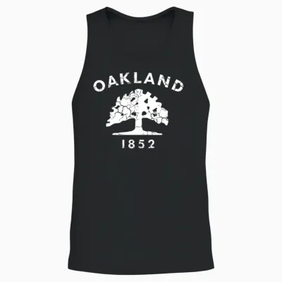 Oakland Flag California Home Family Unisex Tank Top - Black