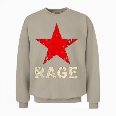 Rage Against the Music Style Vintage Machine Unisex Sweatshirt - Sand