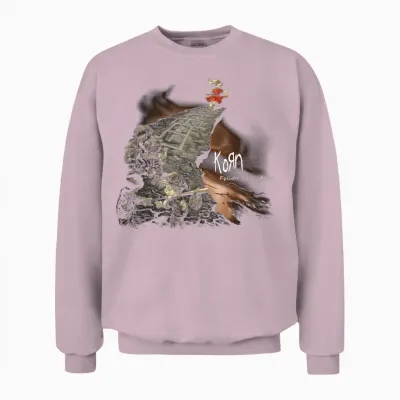Korn Follow Cliff Unisex Sweatshirt - Light Pink