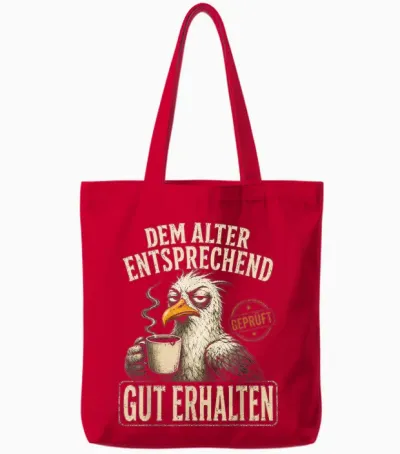 Aua Au Dem Alter Entsprechen Guter Zustand Lustig Geburtstag Tote Bags - Red