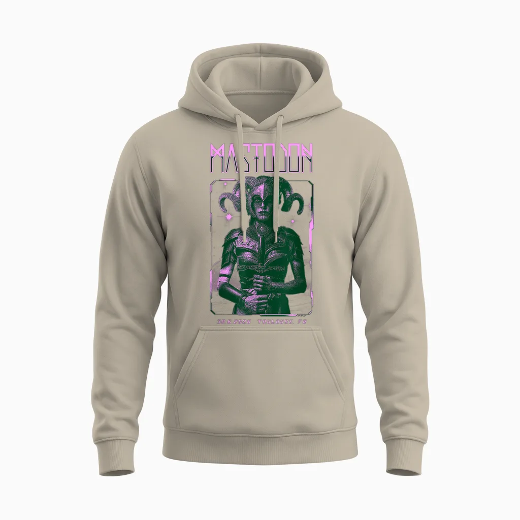 Mastodon World Tour 2026 Toulouse Unisex Hoodie in Sand