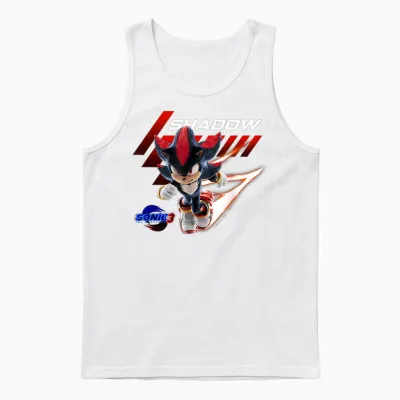 Sonic the Hedgehog 3 - Shadow Charge Unisex Tank Top - White