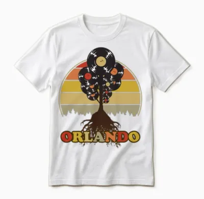 Orlando Music Retro Unisex T-Shirt - White