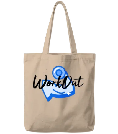 Workout Muscles Tote Bags - Natural