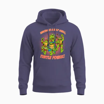 Heroes in a Half Shell, Turtle Power! Unisex Hoodie - Heather Sport Dark Navy