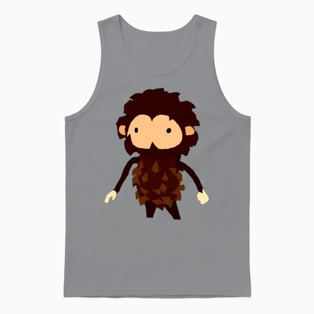 Sneaky Sasquatch Head Unisex Tank Top in Sport Grey