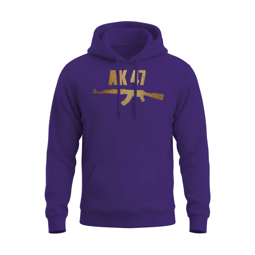Ak 47 Unisex Hoodie - Purple