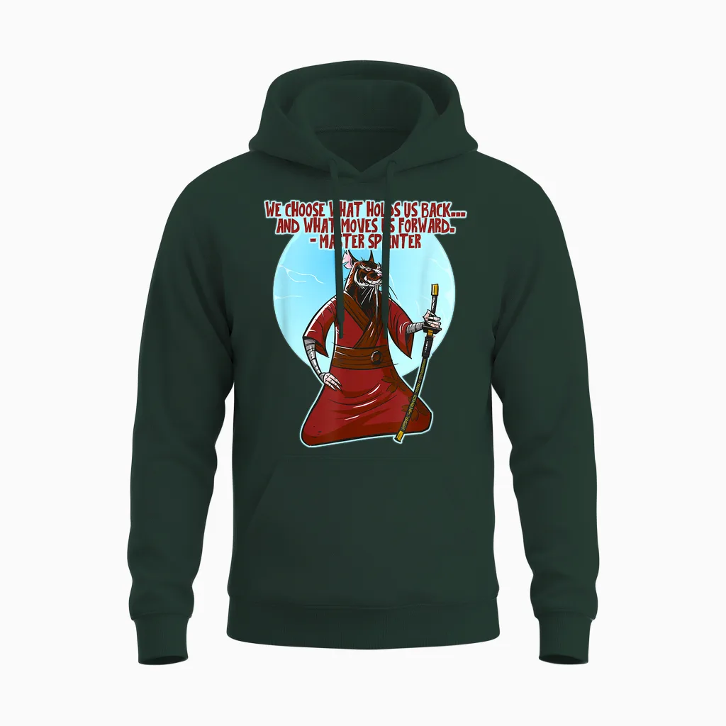 The Wisdom of Master Splinter Unisex Hoodie in Forest