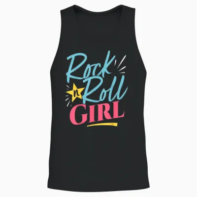 Rock N Roll Girl Purple Darla Purple T-Shirt, Purple Unisex Tank Top - Black