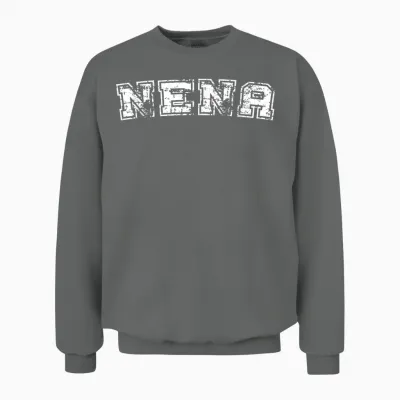 Classic Nena Varsity College Style Graphic Mother's Day Unisex Sweatshirt - Graphite Heather