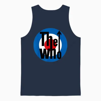The Who T-Shirt Classic Rock Music Band Black Unisex S Unisex Tank Top - Navy