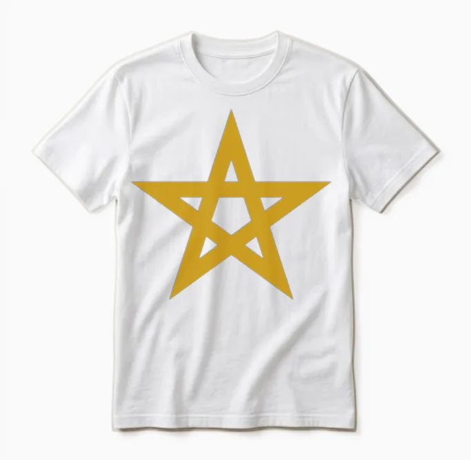 Star of Morocco Unisex T-Shirt in White