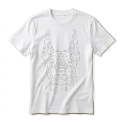 Dog Portrait for Proud Dog Owners Unisex T-Shirt - White