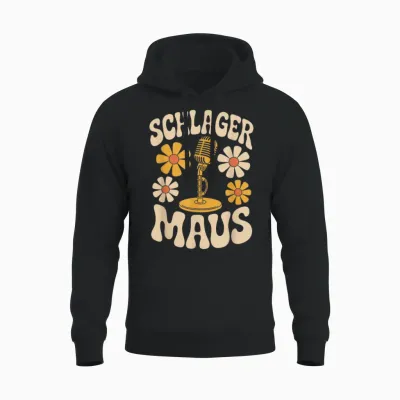 Schlager Maus Schlagerparty Jga Frauen Mädels Schlagermaus Unisex Hoodie - Black