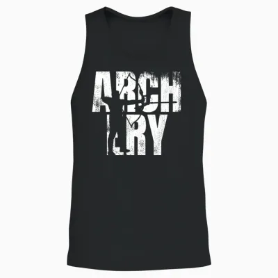 Funny Archery Unisex Tank Top - Black