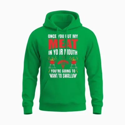Funny Adult Bbq Men Saying Unisex Hoodie - Irish Green