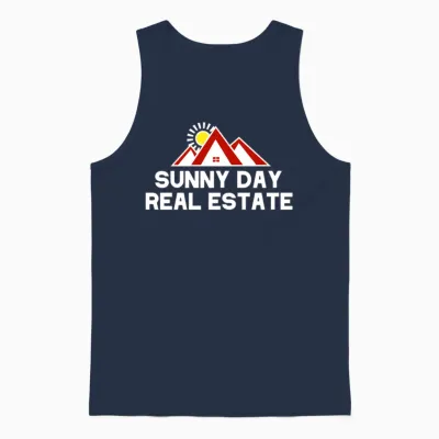 Sunny Day Real Estate Agent Realtor Unisex Tank Top - Navy