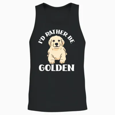 Golden Retriever Dog Dog Love Unisex Tank Top - Black