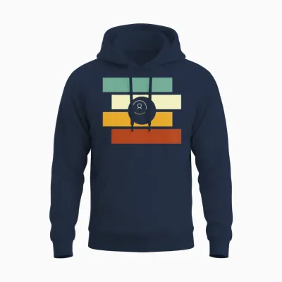 Billiards Retro Unisex Hoodie - Navy