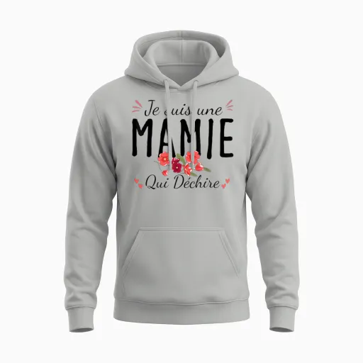 I'm a Granny Who Tears Grandmother's Day Flowers Unisex Hoodie - Ash