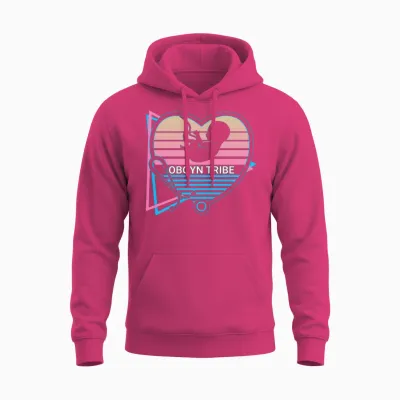 Obgyn Retro Unisex Hoodie - Heliconia