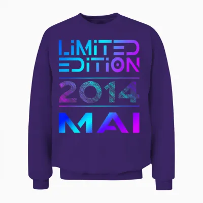 Limited Edition Mai 2014 Junge Mädchen 12. Geburtstag Unisex Sweatshirt - Purple