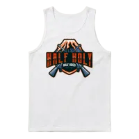 Half_holy_half_hood Unisex Tank Top - White – 1