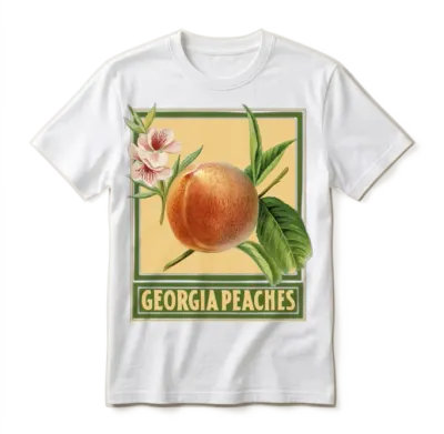 Georgia Peaches / Summer Design Unisex T-Shirt - White