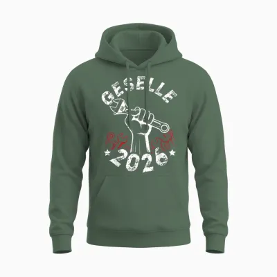 Geselle 2026 Passed Companion Test Unisex Hoodie - Military Green