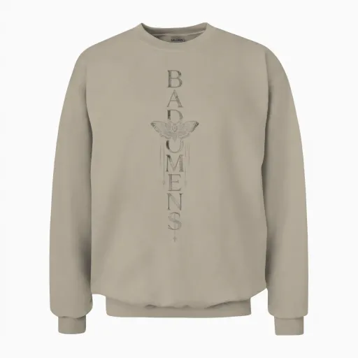 Bad Omens T-Shirt Motte Mythos Aberglaube Damen Herren Unisex Sweatshirt - Sand