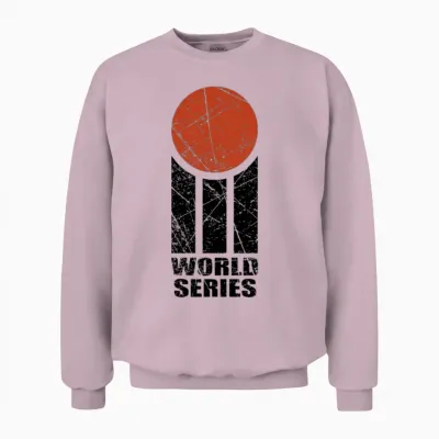 World Series Cricket Logo Retro Unisex Sweatshirt - Light Pink