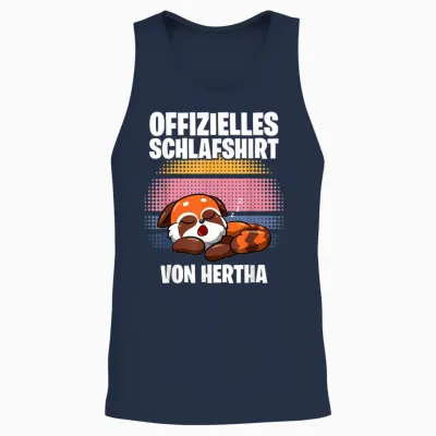 Offizielles Schlafshirt Von Hertha - Personalisiert Unisex Tank Top - Navy