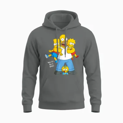 The Simpsons Homer Simpson World's Best Dad Father's Day Unisex Hoodie - Graphite Heather