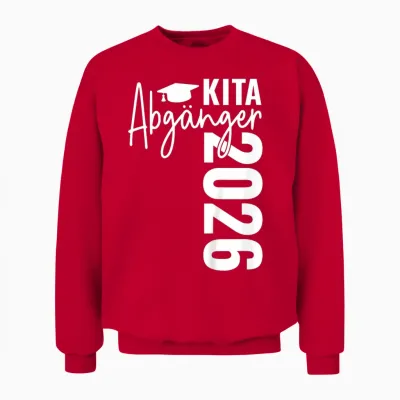 Kita Abgänger 2026 Schulkind Einschulung Schulanfang Schule Unisex Sweatshirt - Red