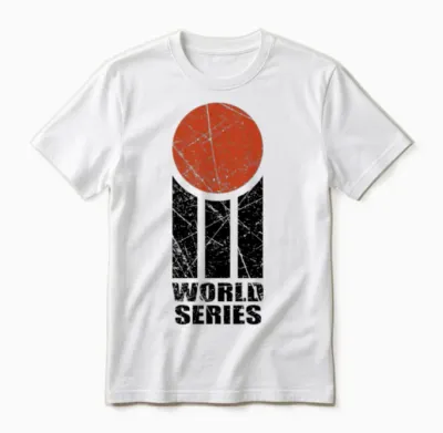 World Series Cricket Logo Retro Unisex T-Shirt - White