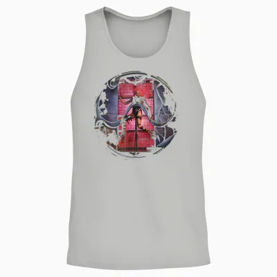 Official Lady Gaga Chromatica Cover Unisex Tank Top - Ash