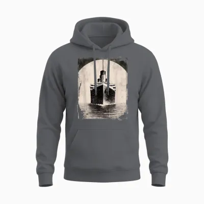 Vintage Titanic Kostüm Rms Kreuzfahrtschiff Titanic Liebhaber Unisex Hoodie - Charcoal