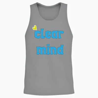 Clear Mind Unisex Tank Top - Sport Grey
