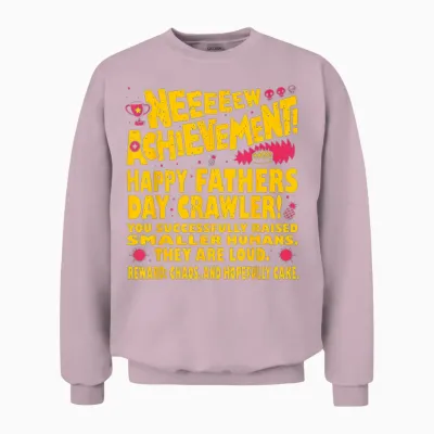 Happy Fathers Day Crawler New Achievement Gamer Dad Usa Unisex Sweatshirt - Light Pink