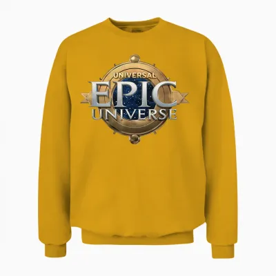 Universal Epic Universe Logo Unisex Sweatshirt - Gold