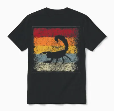 Scorpio Retro Unisex T-Shirt - Black