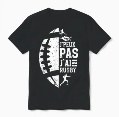 Funny Sports Rugby Player I Can't Have Rugby T-Shirt, Black, S Unisex T-Shirt - Black