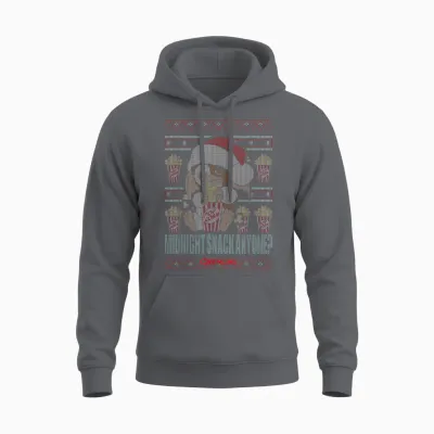 Gremlins Christmas Midnight Snack Anyone Ugly Unisex Hoodie - Charcoal