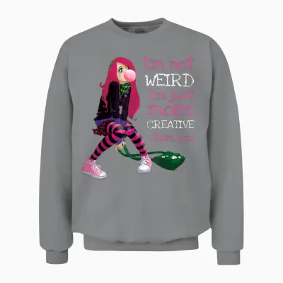 Kawaii Anime Girl Kawaii Clothes Anime Clothing Goth Girl Unisex Sweatshirt - Sport Grey