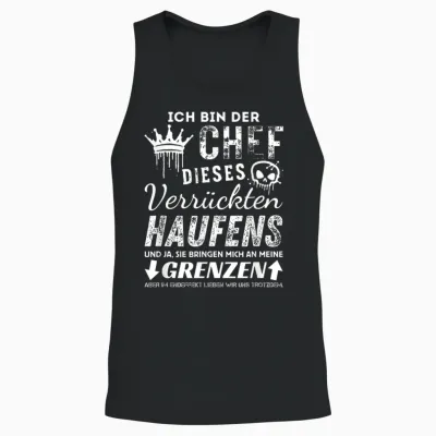 Stolzer Chef Dieses Verrückten Bunen Funny Chef Sayings T-Shirt, Black Unisex Tank Top - Black
